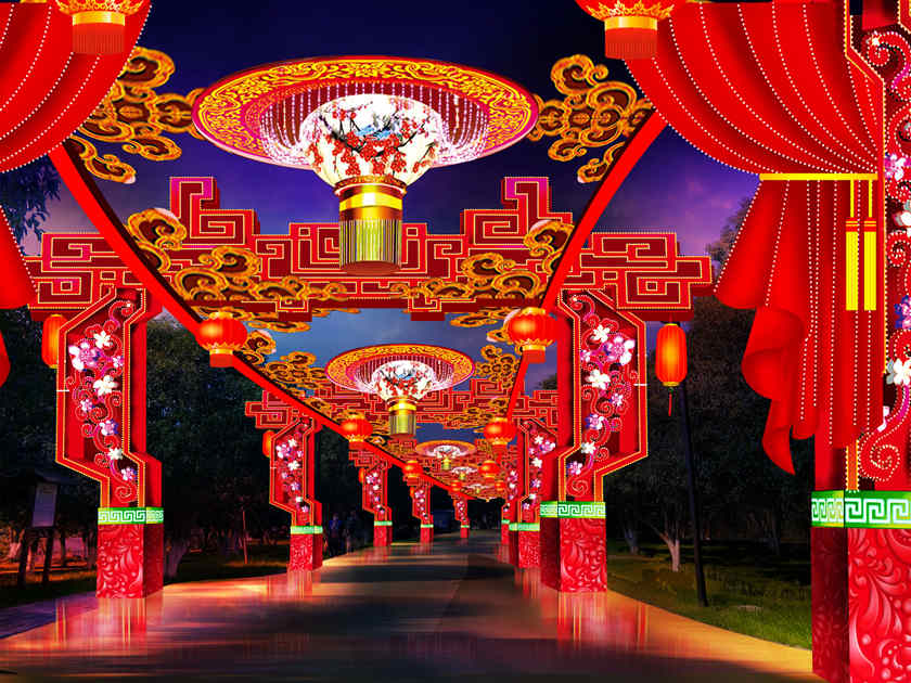 自贡彩灯设计样式